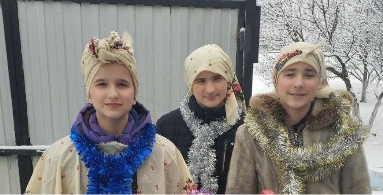 Наступили святки, начались колядки.