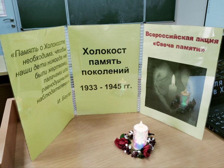 Международный день памяти жертв Холокоста.